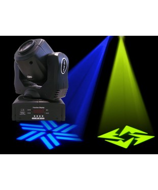 Light Emotion LE60 60w LED Moving Head. Colours, gobos, pan & tilt.
